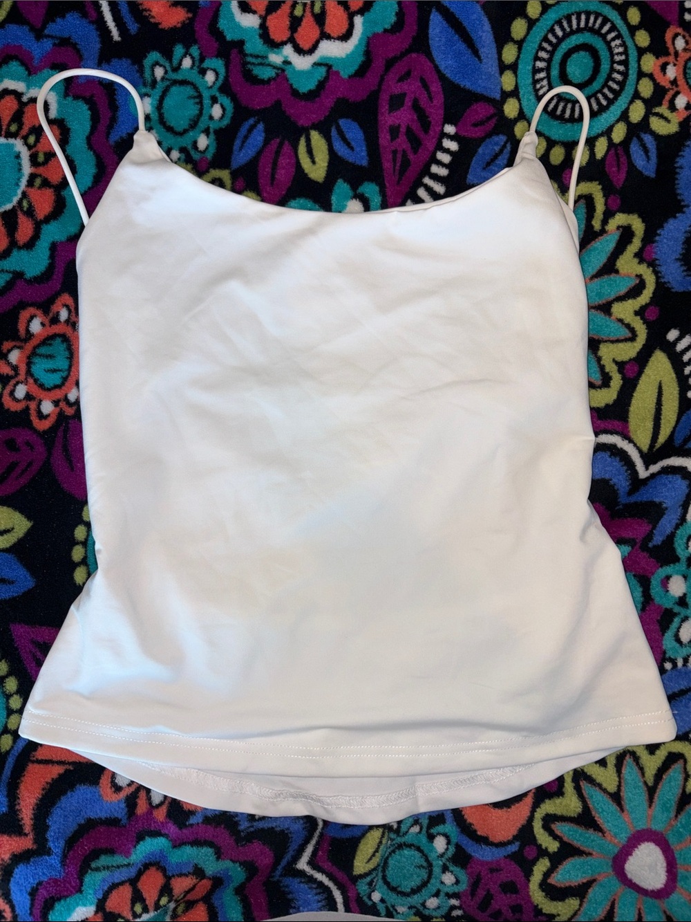 SHEIN White Slim Spaghetti Strap Camisole Tank